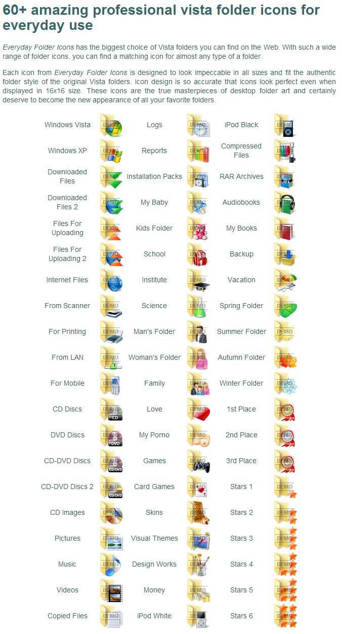 Everyday Folder Icons Feature